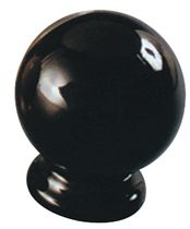 Bouton poli dur 5201 zamak Noir