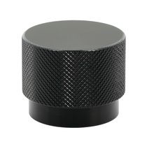Bouton Graf BIG aluminium anodisé Noir mat brossé