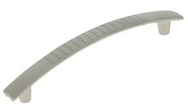 Poignée perforée aluminium Nickelé velours