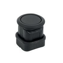 Bouton poussoir zamak Noir mat