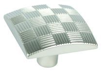 Bouton Country Chess zamak Nickelé satiné