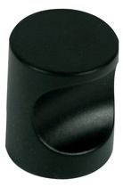 Bouton à encoche aluminium Époxy noir