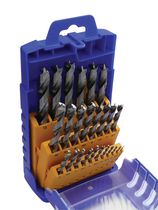 Coffret 25 forets bois HSS D. 1 à 13 mm