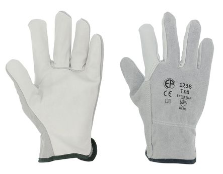 Gant cuir paume fleur de buffle dos croûte
