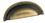 Poignée coquille laiton 1520