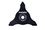 Couteau bosquet 3 ailettes