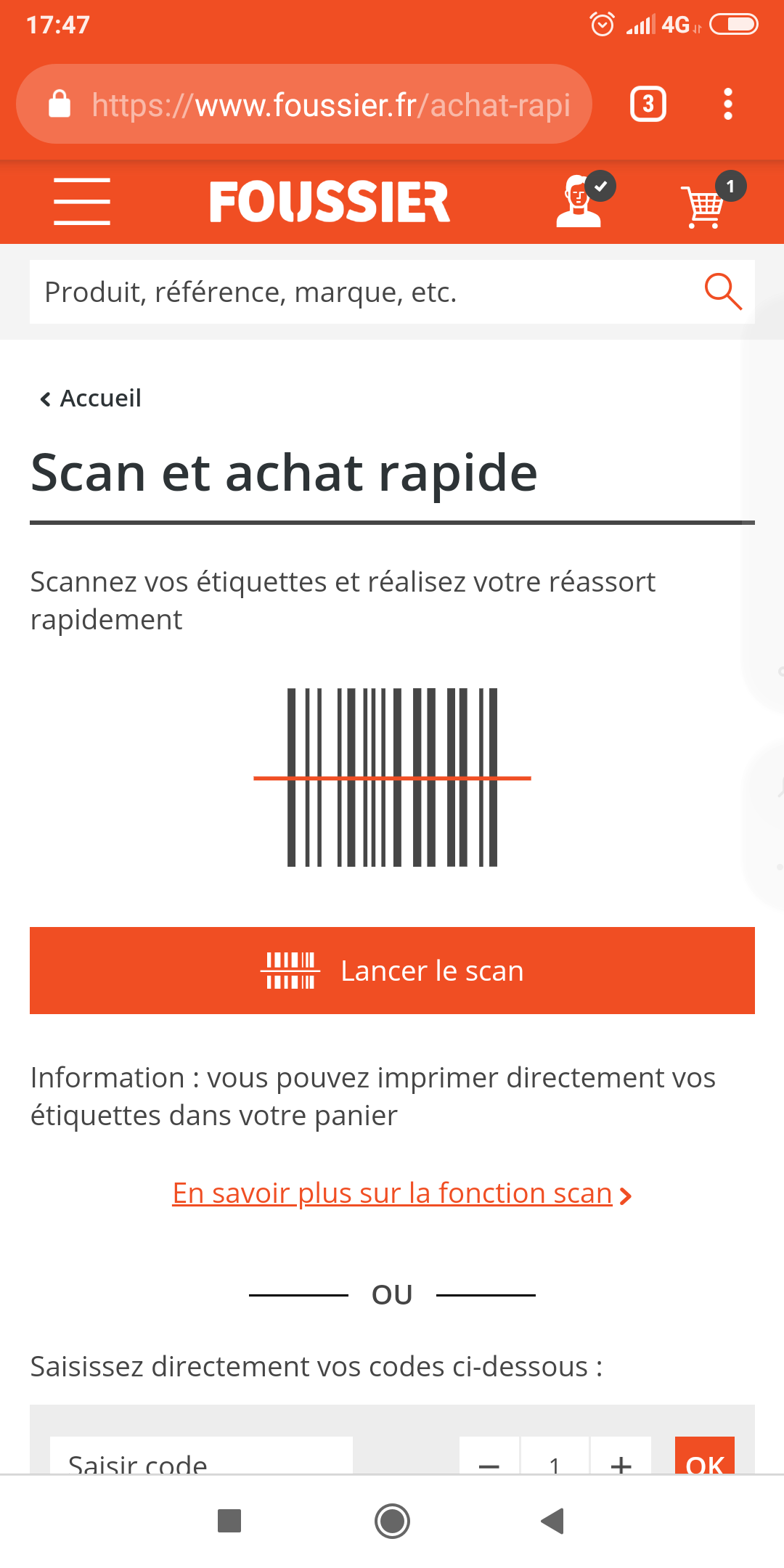 Page présentation scan