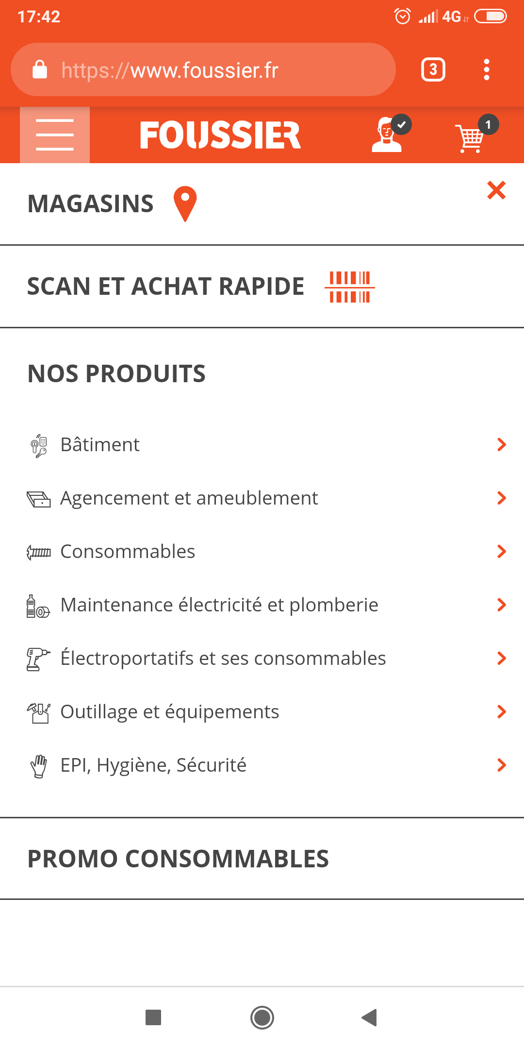 Menu scan