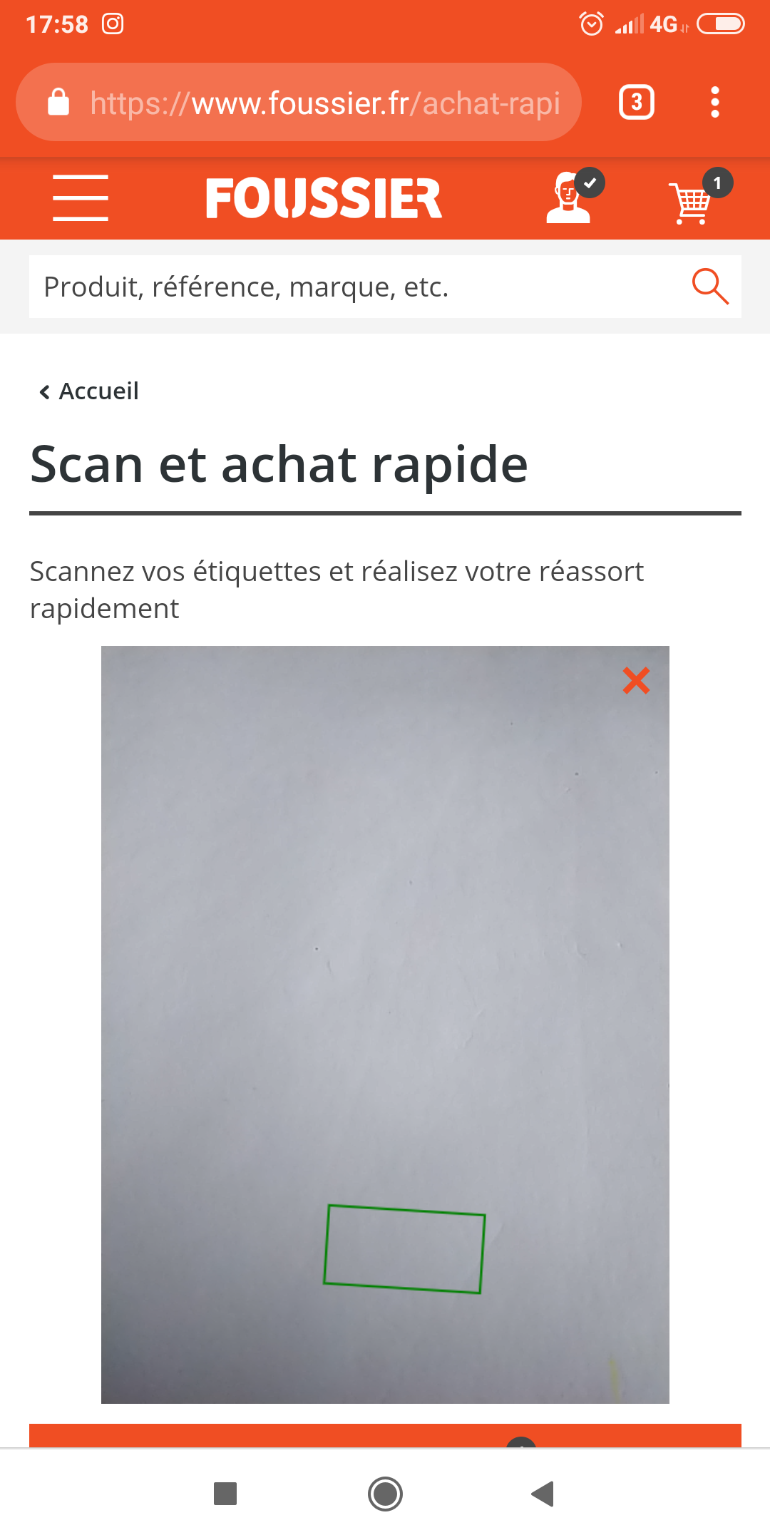 Zone de scan